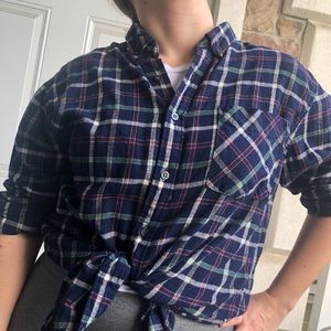 Men’s Forever 21 Navy Blue Flannel